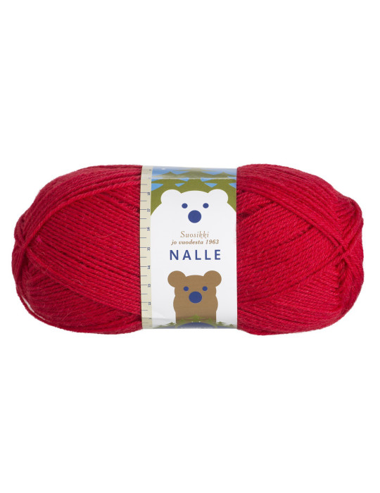 Nalle, kirkas punainen