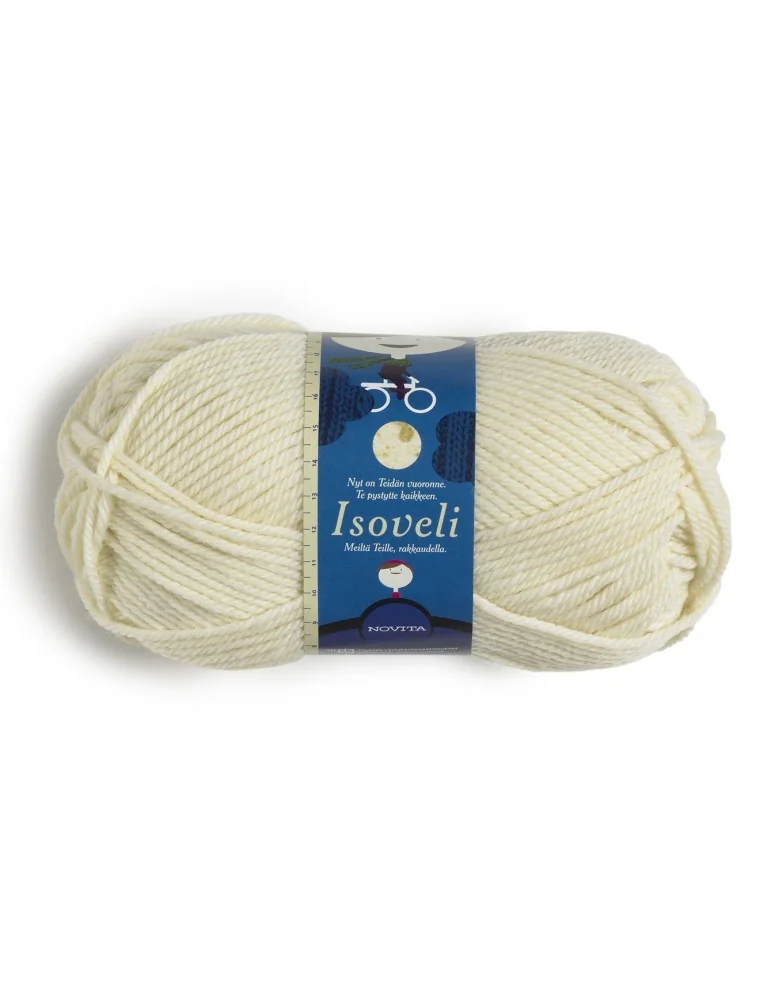 ISOVELI, luonnonvalkoinen