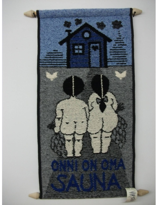 Seinävaate, Onni on oma sauna, sininen