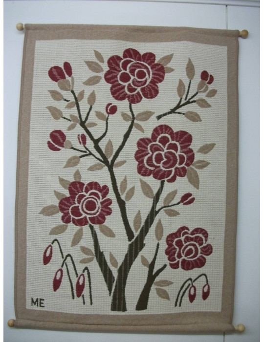 Gobeliini 80x120 cm, Ruusut, v.ruskea ja v.pun.