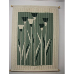 Niittykukkia 80x120 cm, luonnonvalkoinen