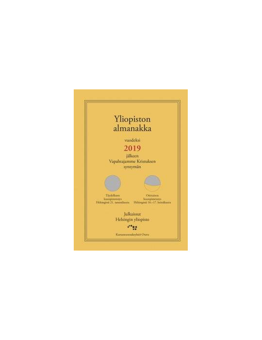Yliopiston almanakka 2019 pieni