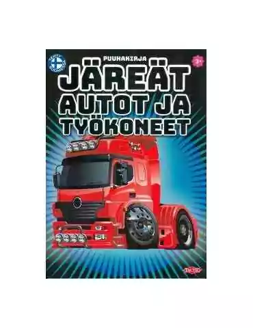 Järeät autot ja työkoneet värityskirja