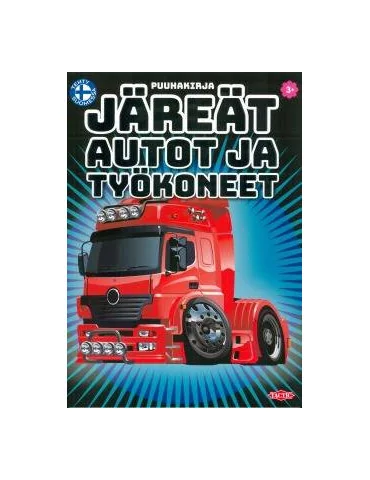 Järeät autot ja työkoneet värityskirja