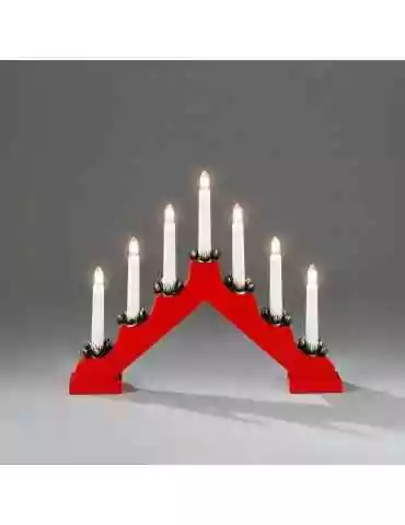 Kynttelikkö punainen Konstsmide