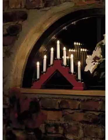 Kynttelikkö punainen Konstsmide 2