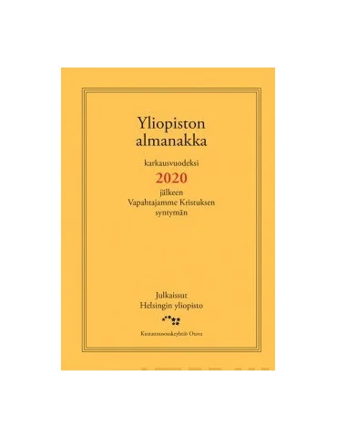 Yliopiston almanakka 2020 pieni