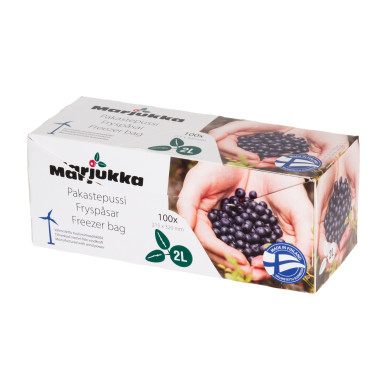 Pakastepussi 2 litraa, 100 kpl Marjukka