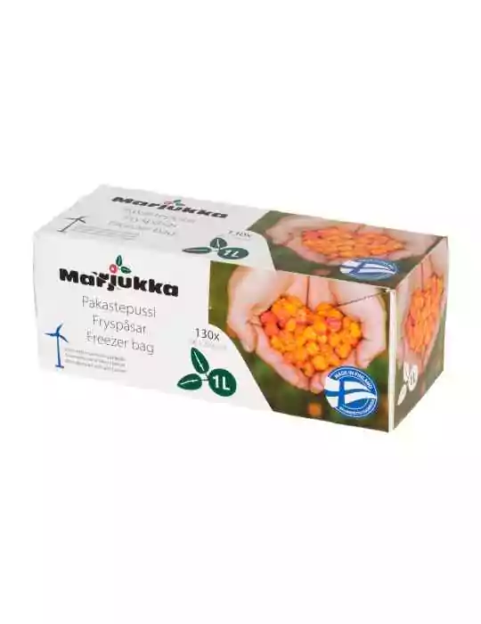 Pakastepussi 1 litra, 130 kpl Marjukka