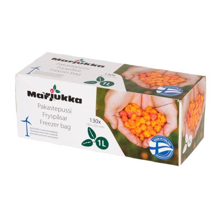 Pakastepussi 1 litra, 130 kpl Marjukka