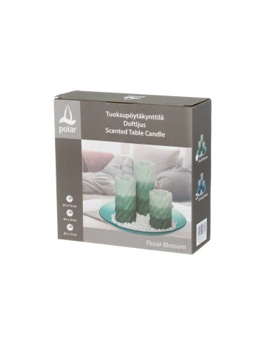 Tuoksupöytäkynttilä lahjapakkaus 4-os. Polar 2