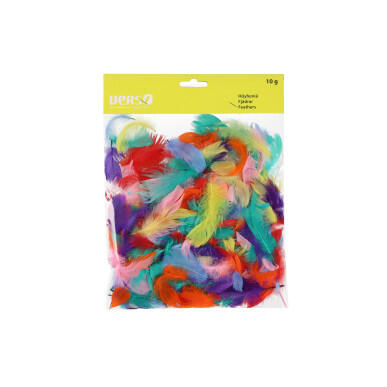 Koristehöyheniä värimix 10 g, Verso