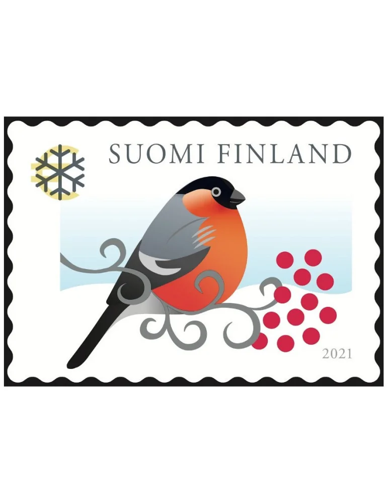 Joulutervehdyksen IKImerkki, Punatulkku, 2021