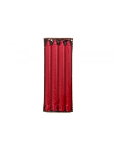 Kruunukynttilä punainen 24 cm 8 kpl