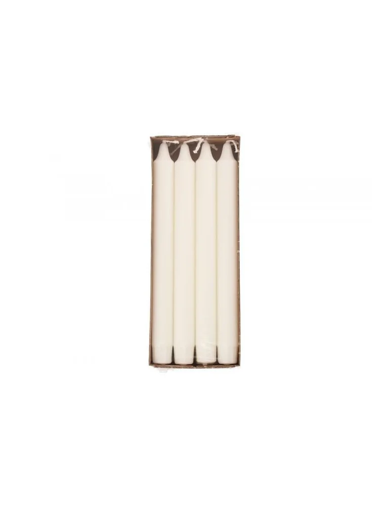 Kruunukynttilä valkoinen 24 cm 8 kpl