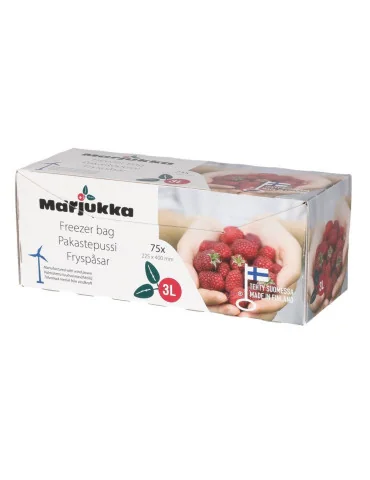 Pakastepussi 3 litraa, 75 kpl Marjukka
