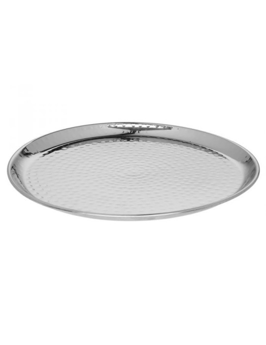 Kynttilänalunen pyöreä hopea 25,5 cm 4Living