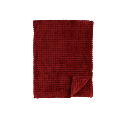 Torkkupeitto Comfy 140x200 cm viininpunainen 4Livi