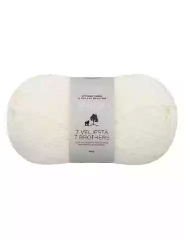 7 Veljestä 100g 011 valkoinen Novita