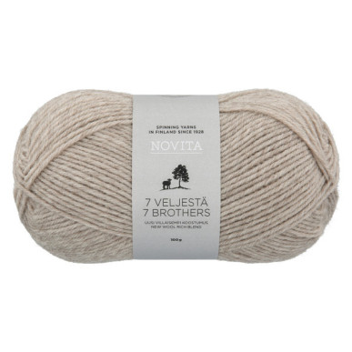 7 Veljestä 100g 060 hiekka Novita