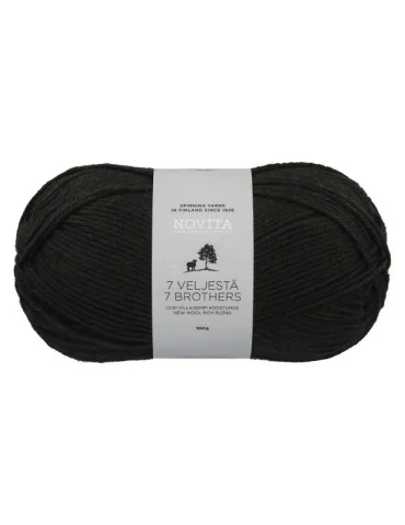 7 Veljestä 100g 099 noki Novita
