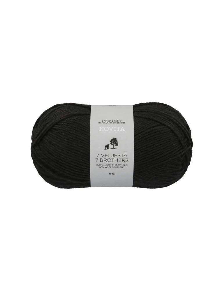 7 Veljestä 100g 099 noki Novita