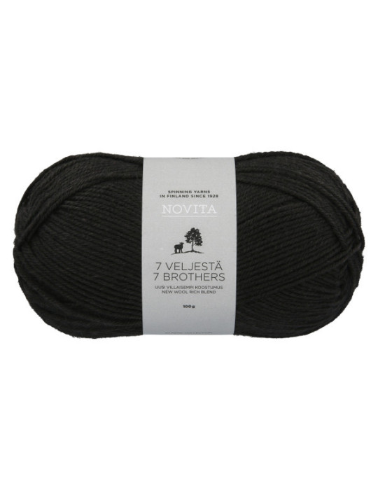 7 Veljestä 100g 099 noki Novita