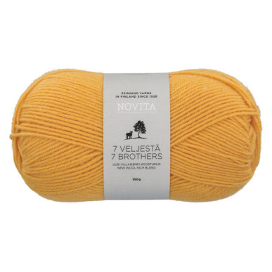 7 Veljestä 100g 268 auringonkukka Novita