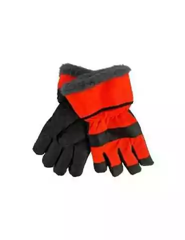 Työsormikas synt. oranssi teddyvuori