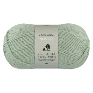 7 Veljestä 100g 305 kaaliperhonen Novita