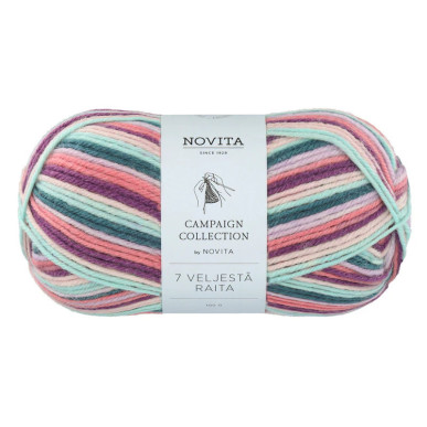 7 veljestä Raita 100 g pastellikaari 977