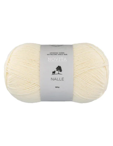 Nalle 100 g luonnonvalkoinen 010