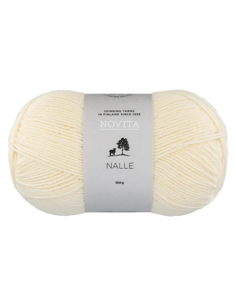 Nalle 100 g luonnonvalkoinen 010