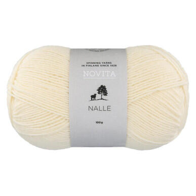 Nalle 100 g luonnonvalkoinen 010