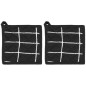 Patalappu Elsie 2 kpl 20x20 cm musta 4Living