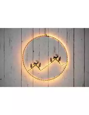 Seinäkoriste valolla Porot ja tunturit Finnlumor