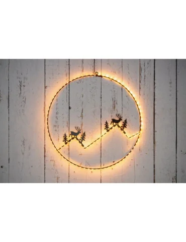 Seinäkoriste valolla Porot ja tunturit Finnlumor