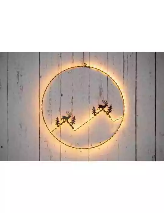 Seinäkoriste valolla Porot ja tunturit Finnlumor