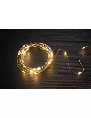 Paristovalot Silver lämmin valkoinen 40 LED, Finnl