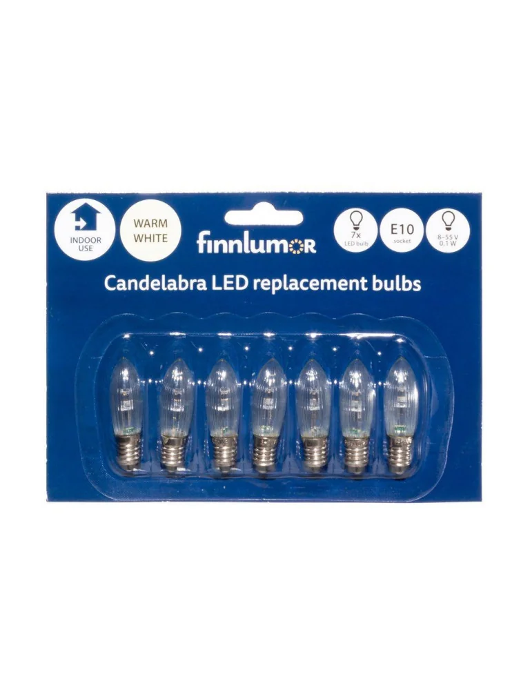 LED-vaihtolamppu 2-9 osaisiin kynttelikköihin