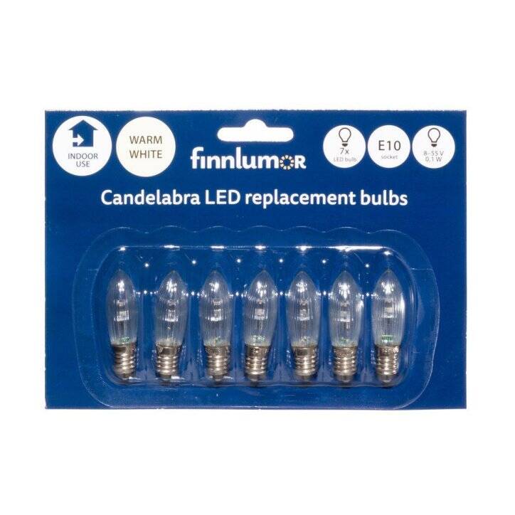 LED-vaihtolamppu 2-9 osaisiin kynttelikköihin