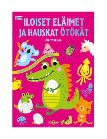 Iloiset eläimet ja hauskat ötökät värityskirja