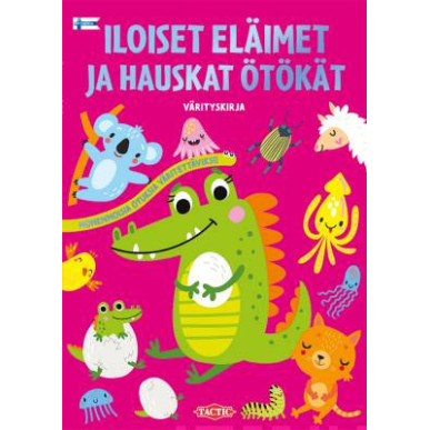 Iloiset eläimet ja hauskat ötökät värityskirja
