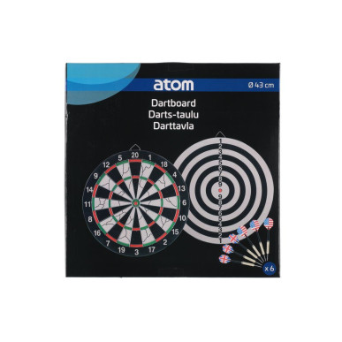 Tikkataulu Darts setti Atom