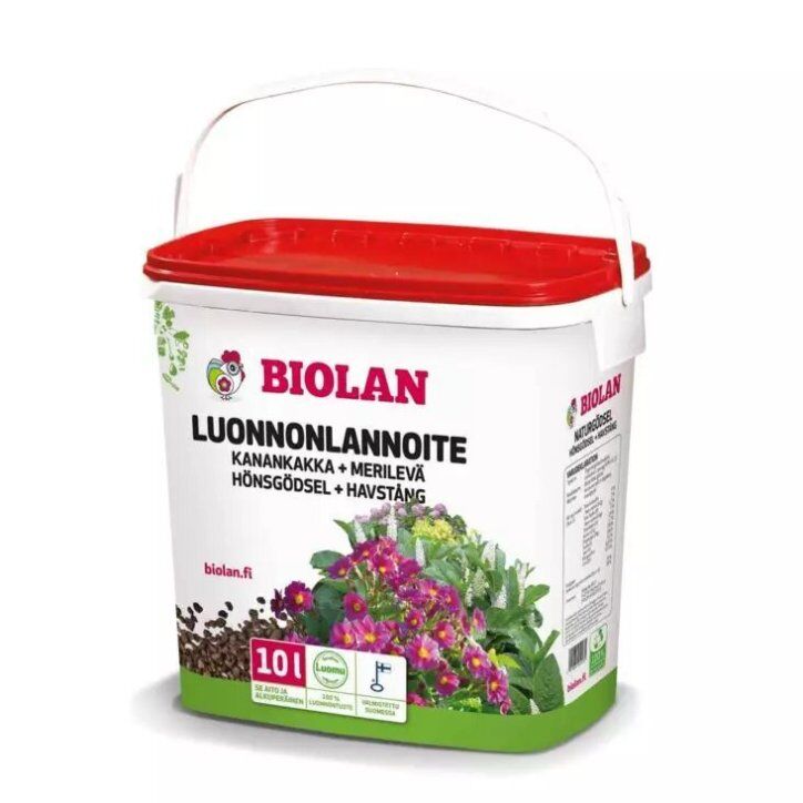 Biolan luonnonlannoite 10 litraa - JarMixista