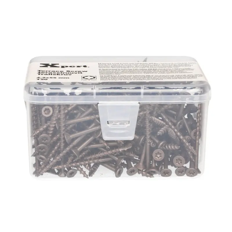 Terassiruuvi 4,2x55 mm T20 ruskea 200 kpl