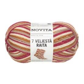 Novita 7 Veljestä Raita, Myrskyaamu (983) | Tasaraitasukat helposti