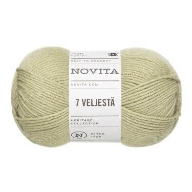 7 Veljestä 100g vaalea salvia 3161 Novita