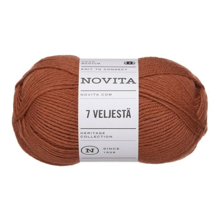 Novita 7 Veljestä Pihlaja (644) 100 g lanka | Jarmix.fi