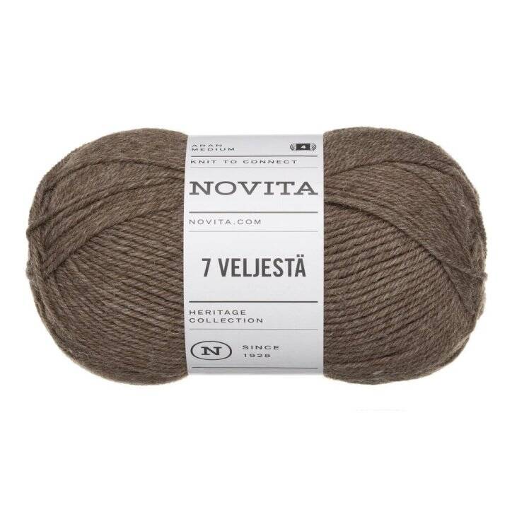 Novita 7 Veljestä Ruskea/metsäsieni (068) 100 g lanka | Jarmix.fi
